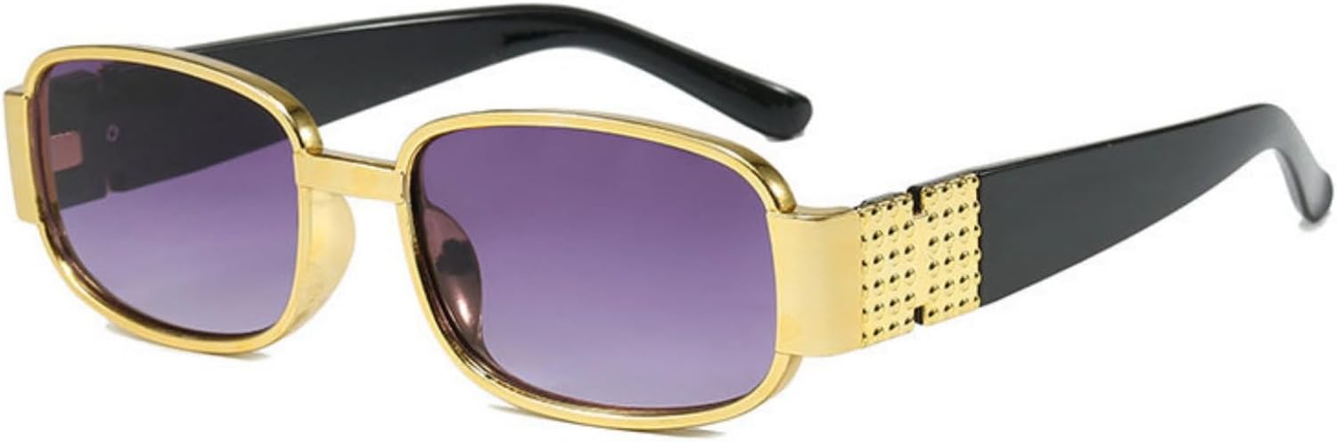 

Солнцезащитные очки Willochra в стиле ретро, ​​квадратные, неправильной формы, металлические, для женщин и мужчин, модные, в стиле Y2K, узкие, в золотой оправе, с защитой от УФ-излучения UV400, C6