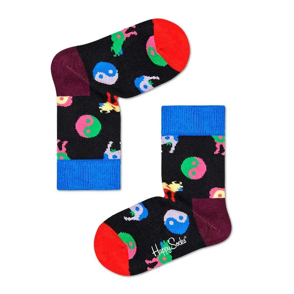 Носки Happy Socks Yin Yang Cow, черный