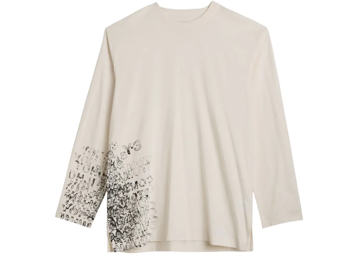 Футболка с длинным рукавом Y-3 GFX Long Sleeve Tee Adidas, Chalk White