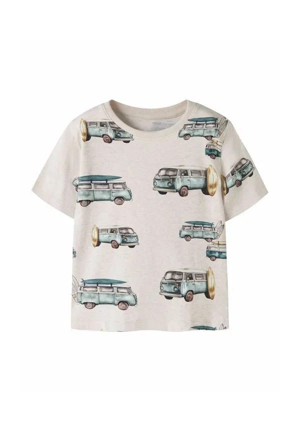 Футболка с принтом Print t-shirt Name It peyote melange