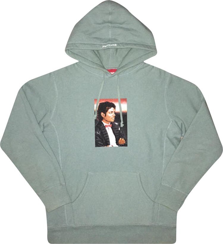 Толстовка Supreme Michael Jackson Hooded Sweatshirt 'Seafoam', зеленый — фото 2