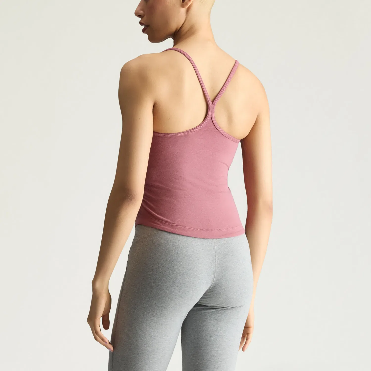 Женский топ без рукавов Adidas, Цвет Basic Heather Gray — фото 3