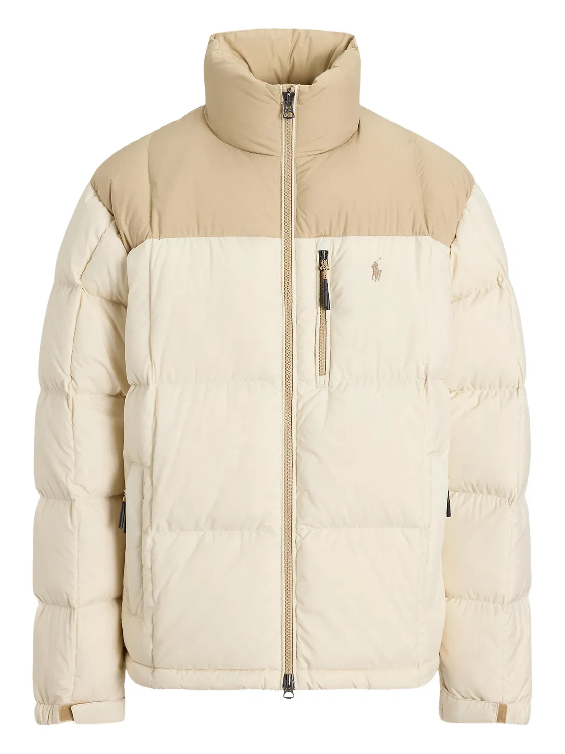 Утепленная куртка с цветным блоком Polo Ralph Lauren, нейтральные