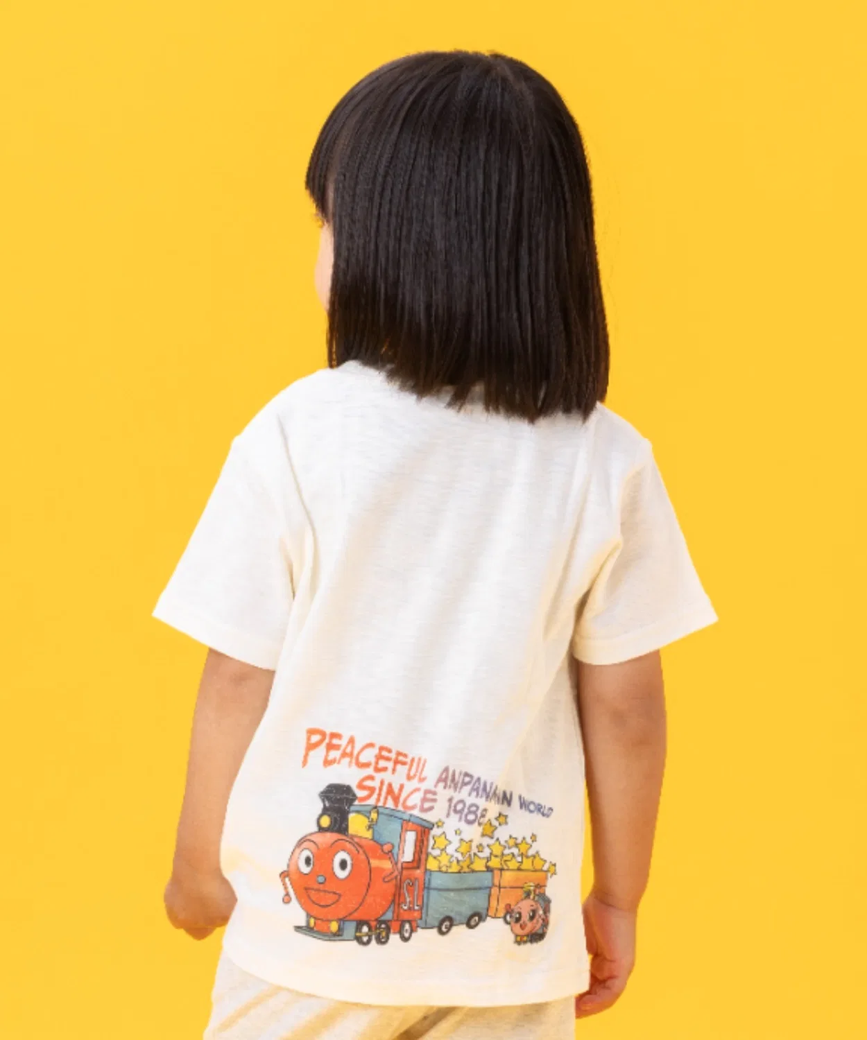 Детская футболка с принтом Vintage-like Friends T-Shirt ANPANMAN KIDS COLLECTION, Ivory — фото 2