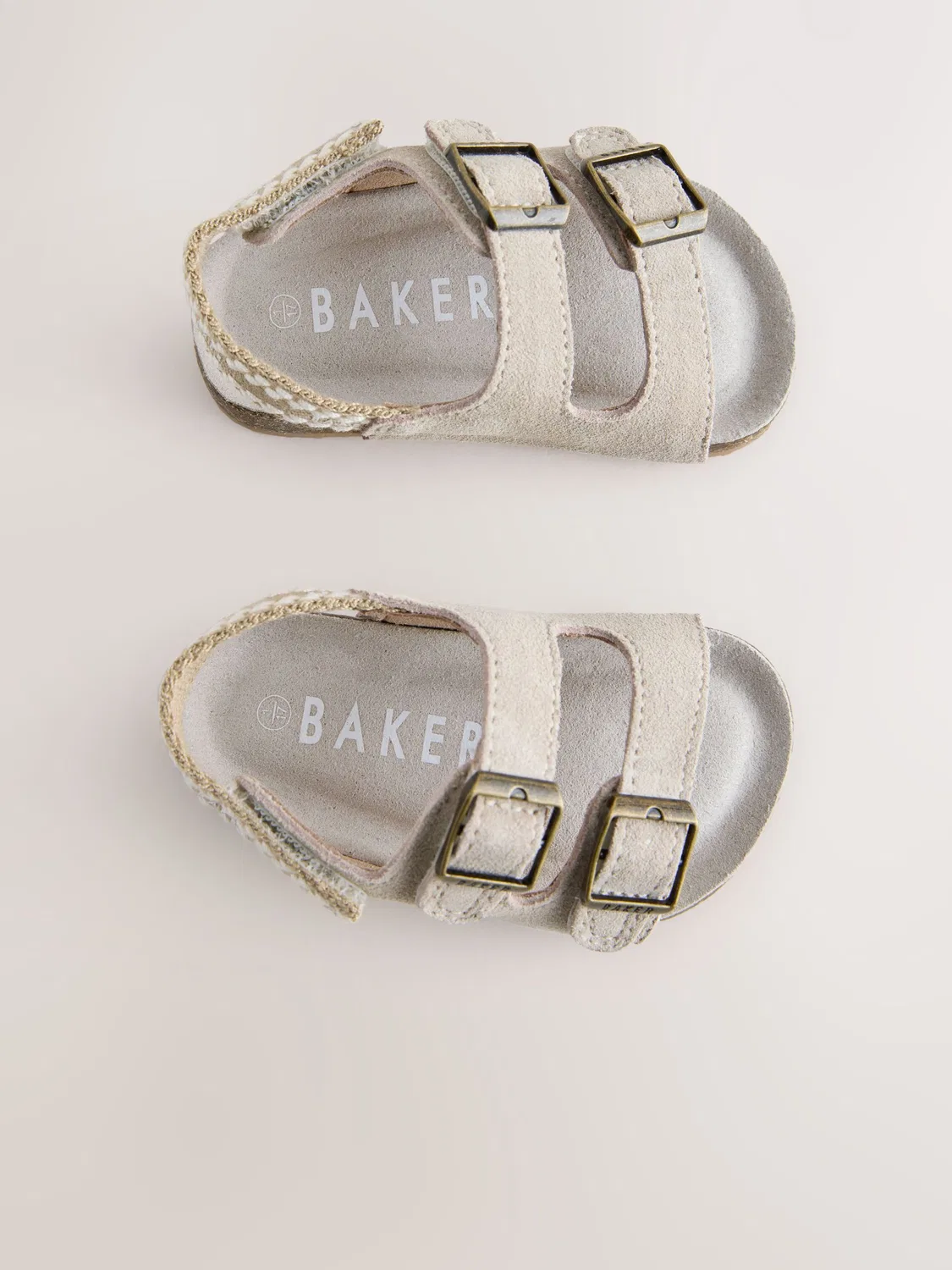 Сандалии с фиксацией, Footbed Padders Baker by Ted Baker, Stone — фото 3