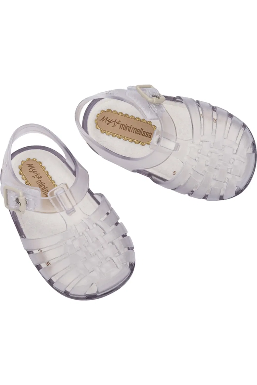 Детские сандалии рыбака на амортизирующей стельке My First Possession Mini Melissa, Clear — фото 3