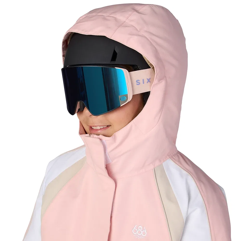 Сноубордическая куртка утепленная с принтом Hologram 686, Lotus Colorblock — фото 4