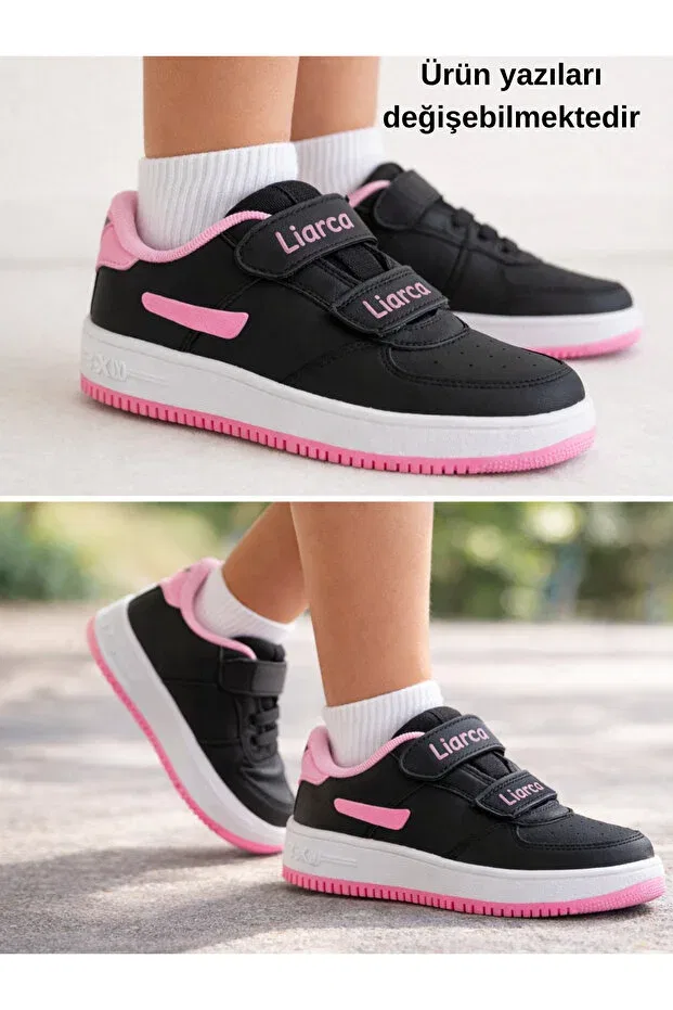 Детские кроссовки для девочек на липучке Liarca, Pink