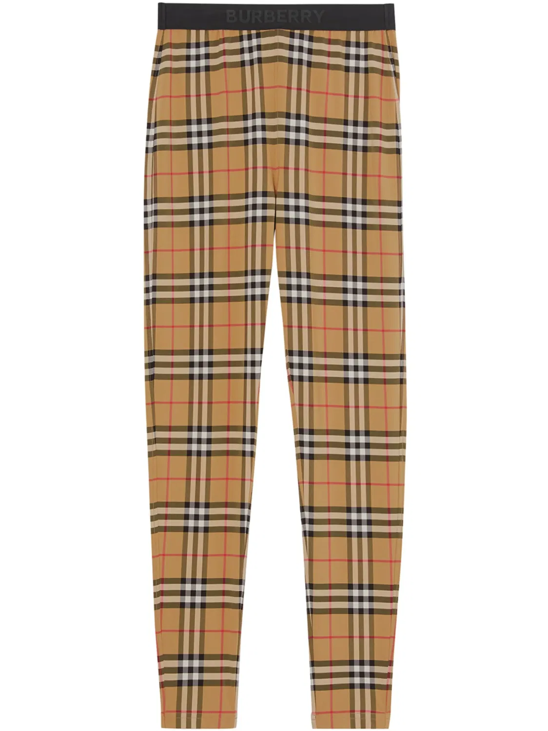 Burberry Леггинсы Vintage Check коричневые