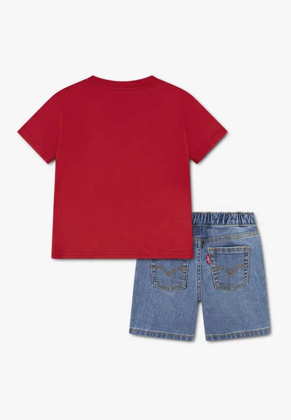 Комплект из футболки с логотипом и шорт - футболка с принтом Levi'S, красный — фото 2