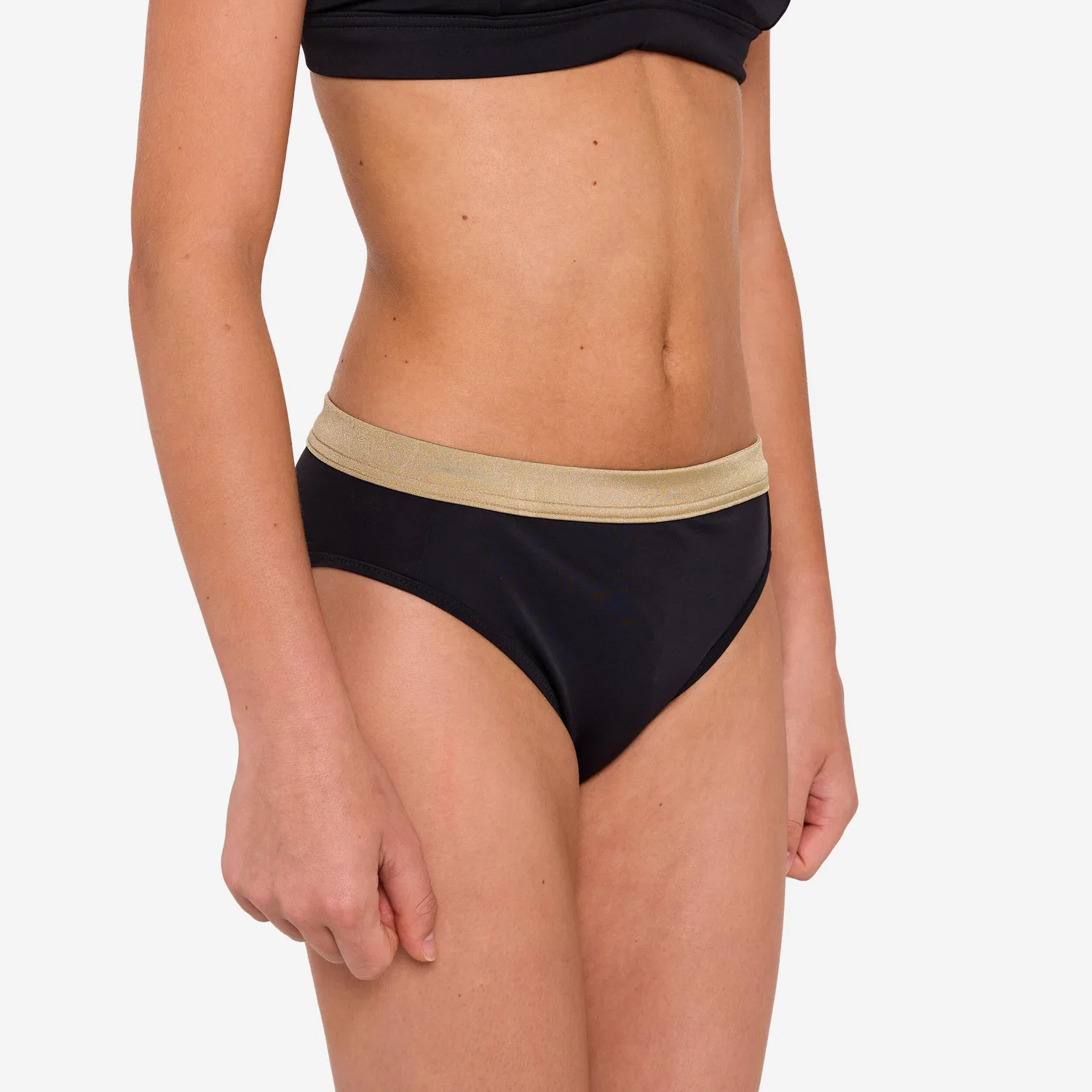 Детские плавки для девочек для серфинга Buddy Decathlon, Rauchschwarz — фото 3