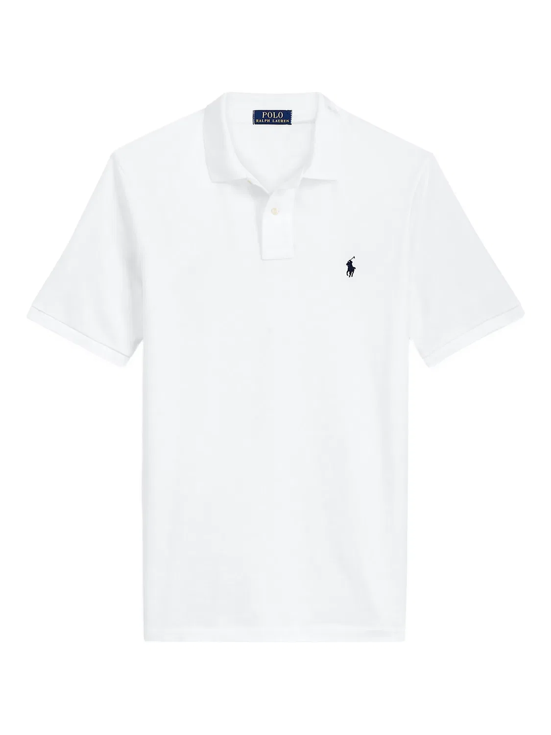 Поло вязаное хлопковое белое Polo Ralph Lauren, белый