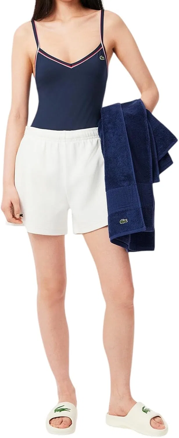 Купальник Lacoste Navy Blue/Red/White, цельный с V-образным вырезом — фото 4