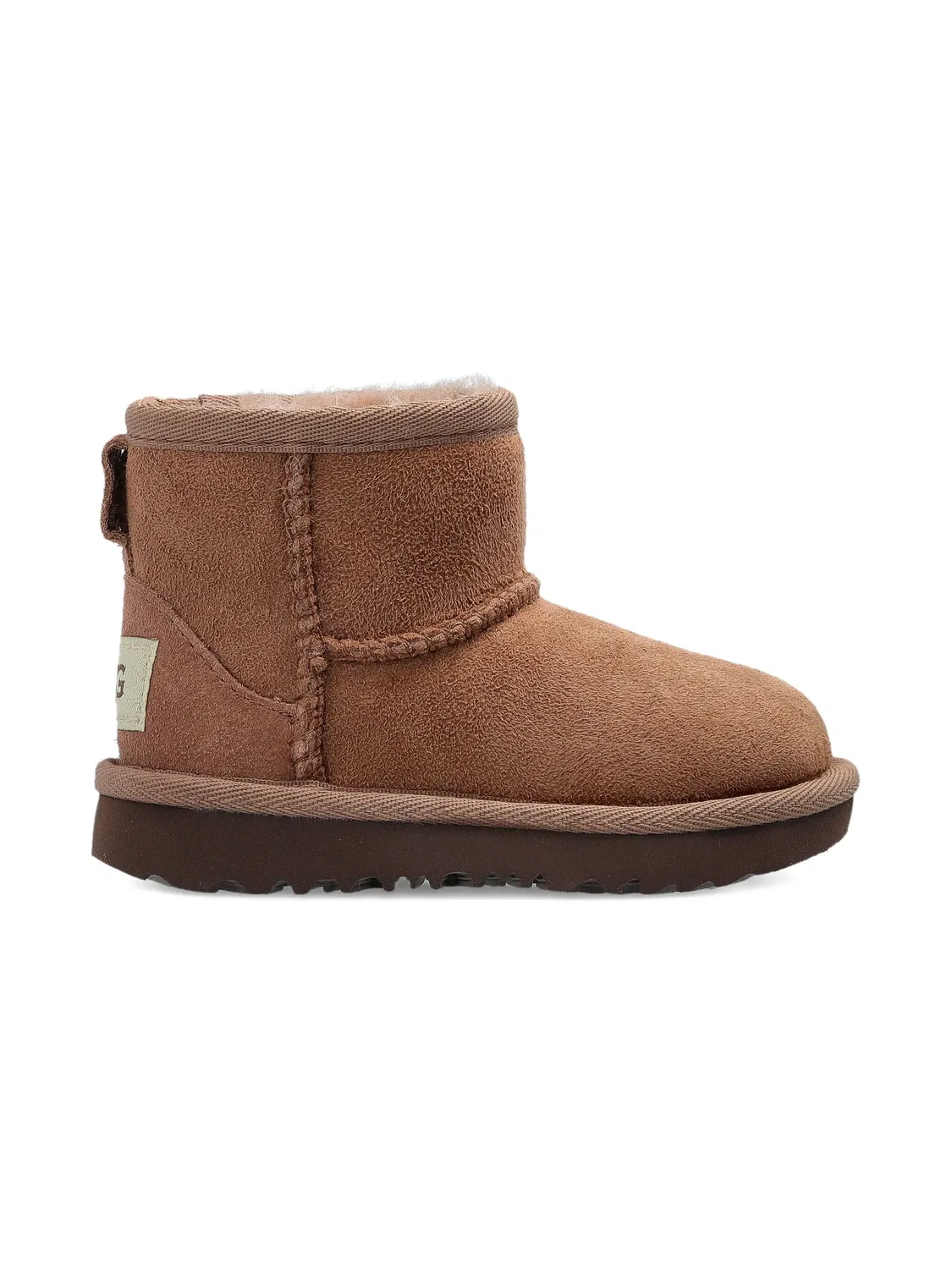 Ботинки Classic Mini II замшевые коричневые UGG, коричневый — фото 3