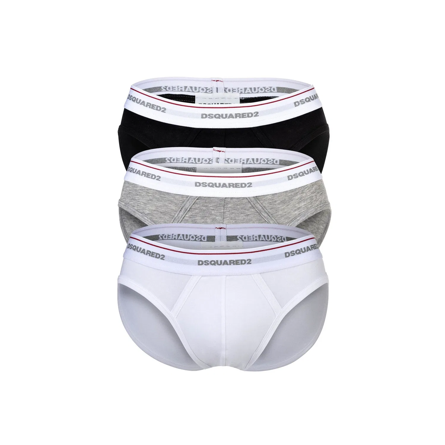 Мужские трусы-слипы 3 шт. Dsquared2, Black/White/Gray