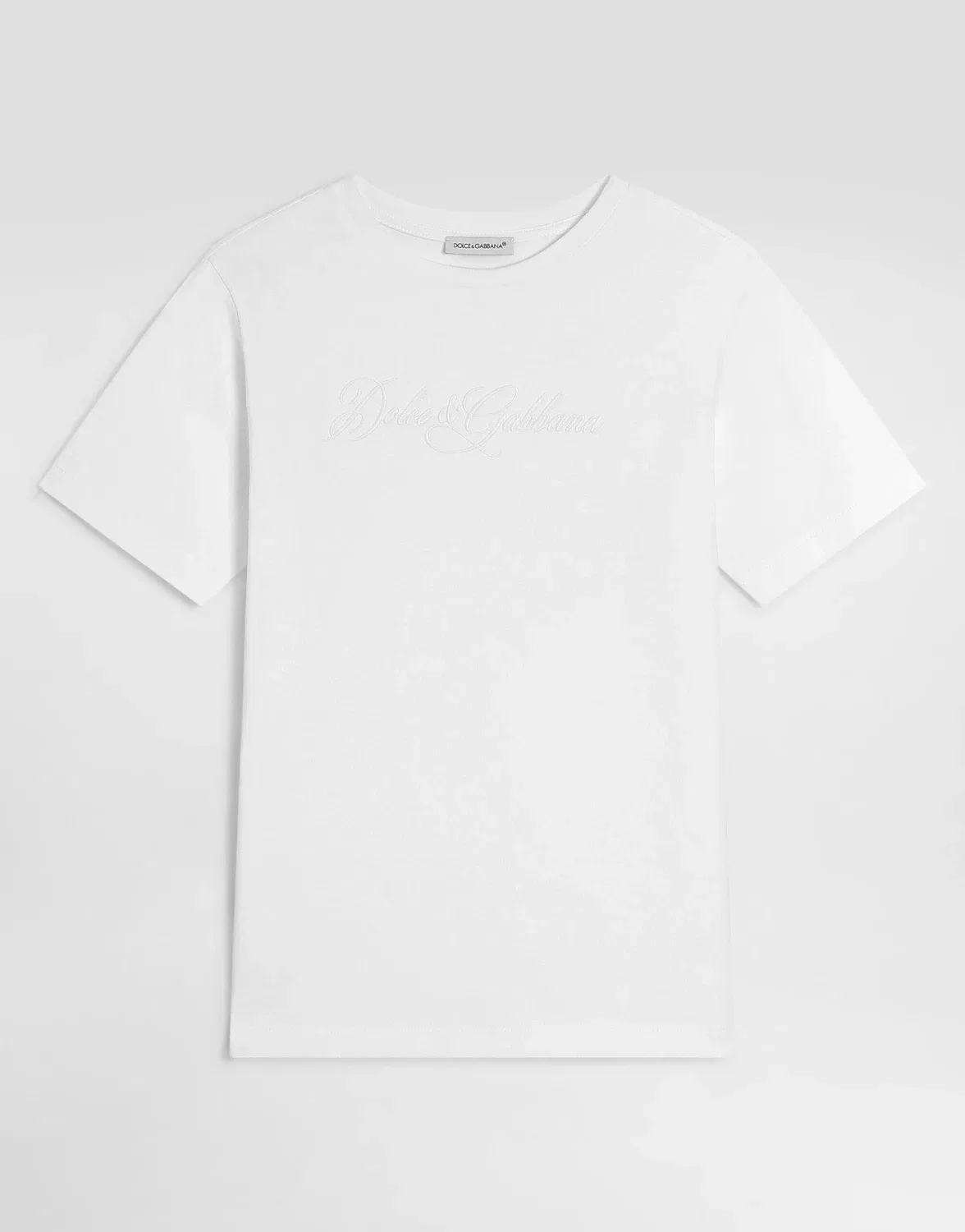 Футболка-джерси с логотипом DOLCE & GABBANA, белый