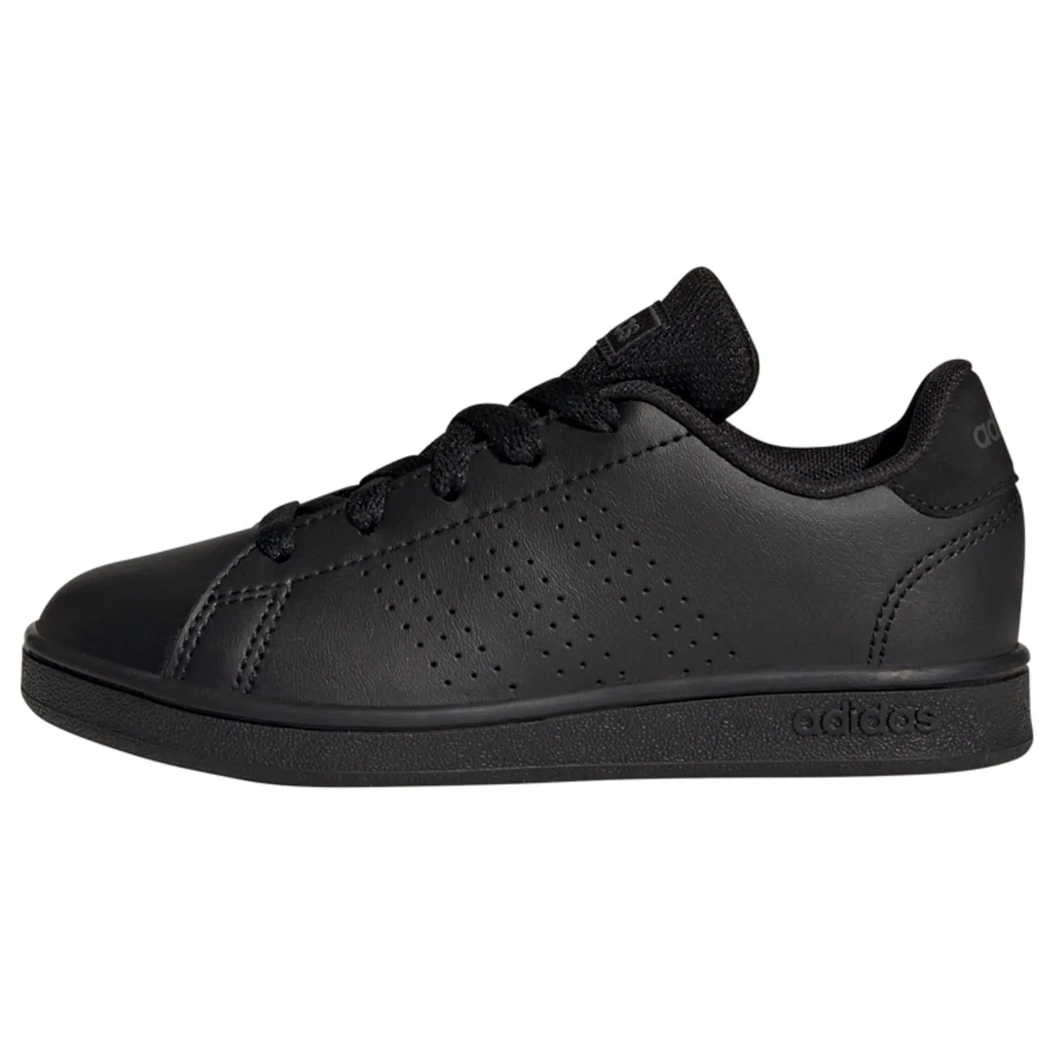 Детские кроссовки с закрытой шнуровкой Advantage Lifestyle Court Lace Adidas, Schwarz Grau — фото 3