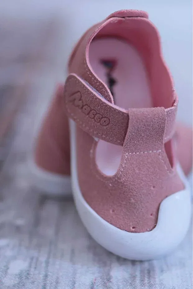 Детская ортопедическая обувь для девочек с застежкой-липучкой Macco Shoes, Pink — фото 4