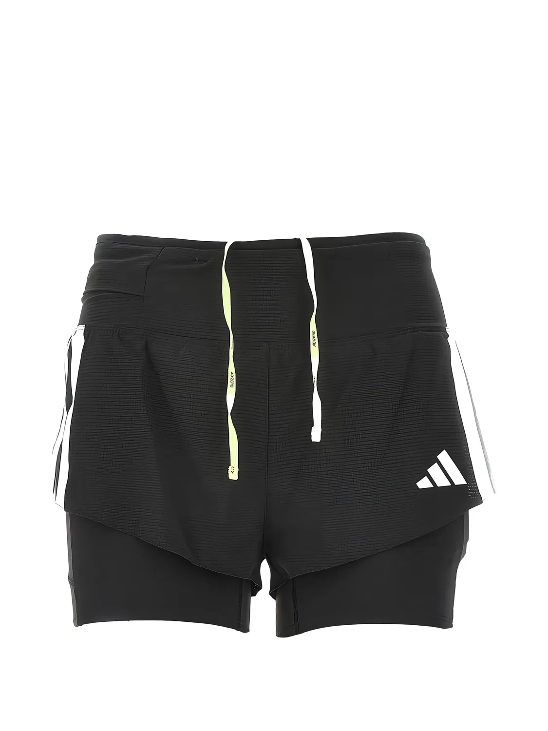 Шорты для бега Adizero Stripe Adidas, черный