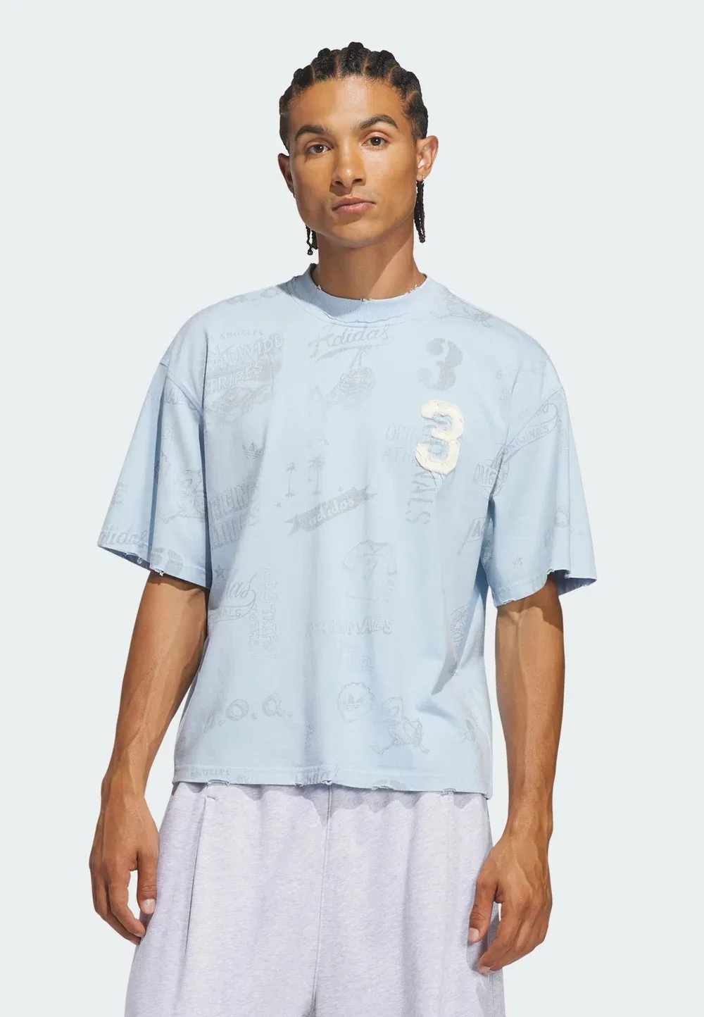 Футболка с графическим принтом Texas A&M Aggies Originals Varsity - футболка с принтом Adidas Originals, Clear Sky