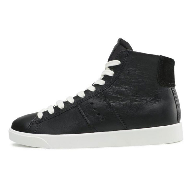 

Кроссовки ecco Skateboarding Shoes Women's High-top Black, черный