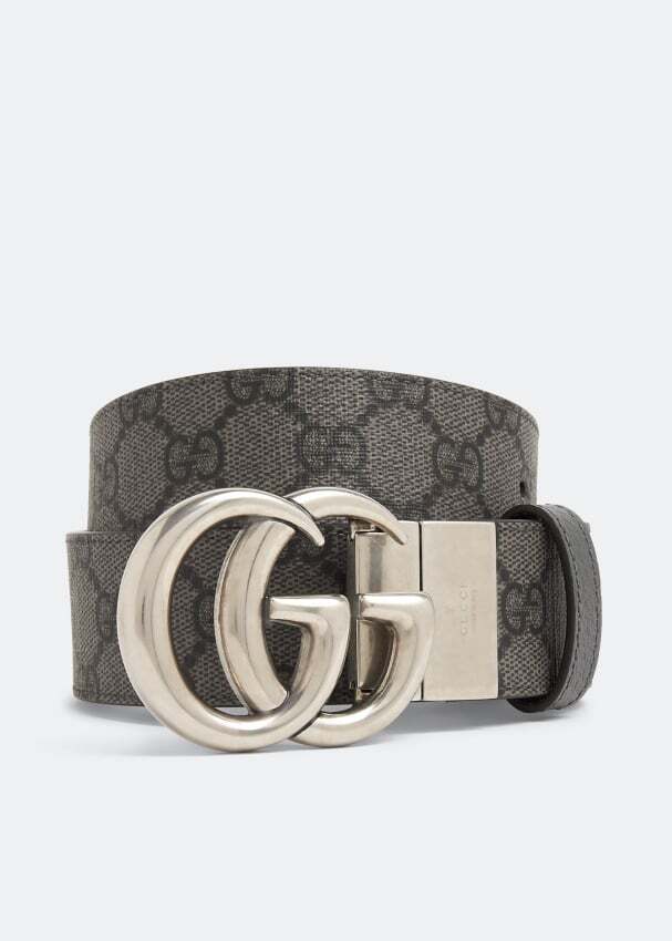 

Ремень GUCCI GG Marmont reversible belt, серый