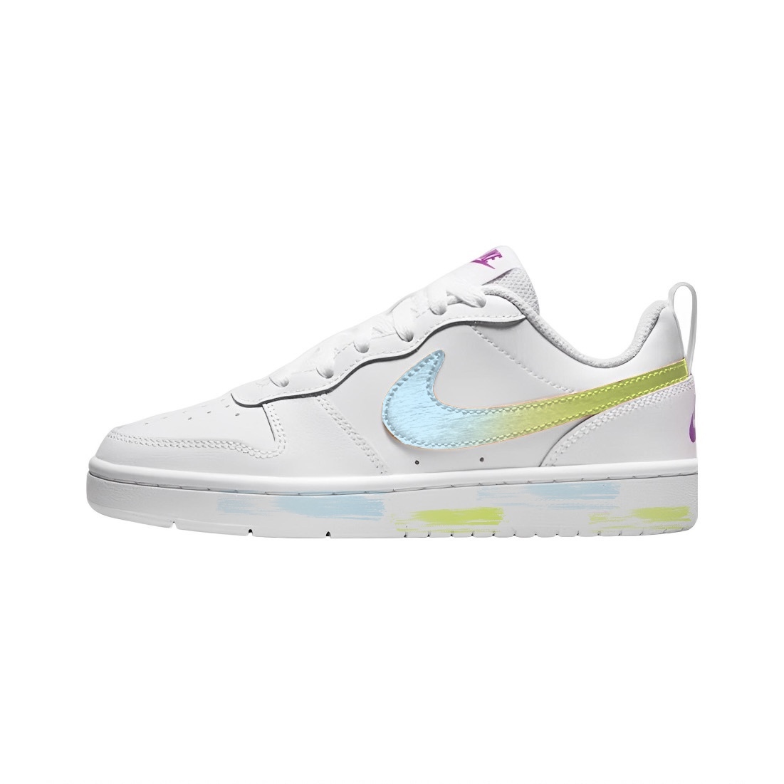 

Кроссовки Nike Court Borough Skateboarding Shoes Women's Low-top Eveblue/Techgreen/Iolite, зеленый