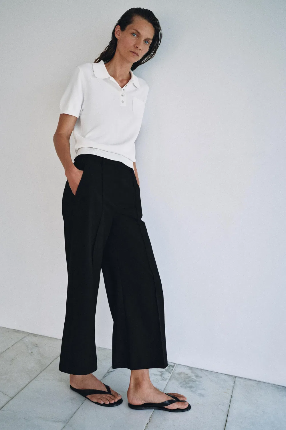 Укороченные брюки из коллекции ZW ZARA, Black