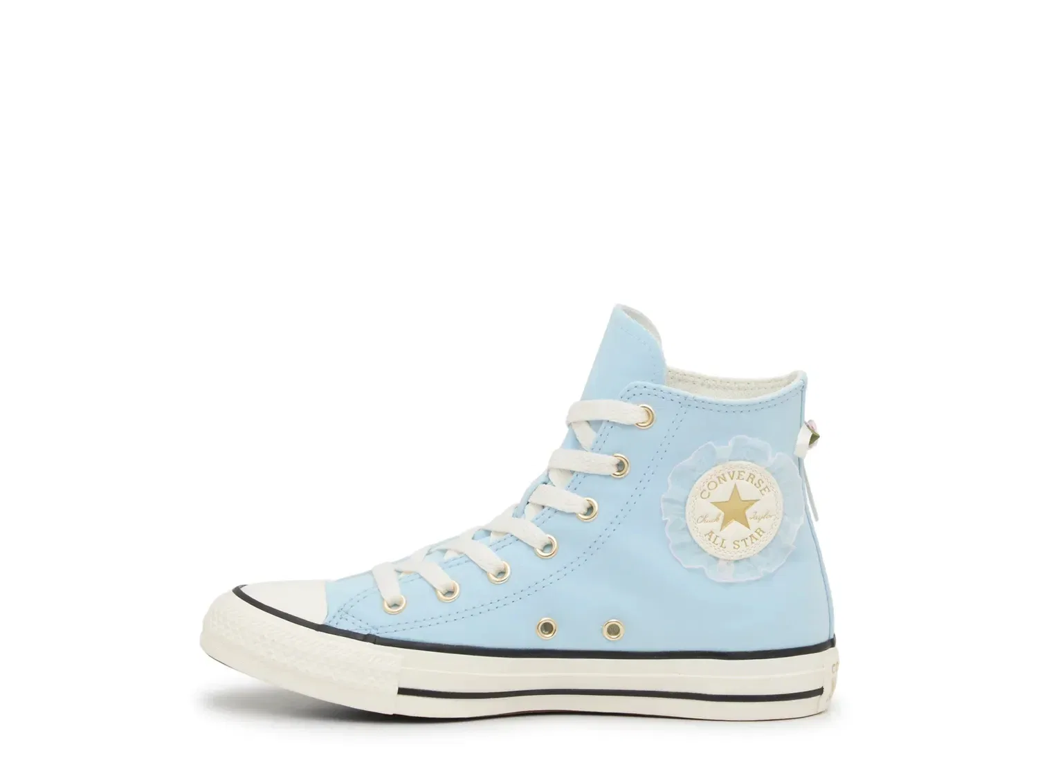 Кеды высокие Chuck Taylor All Star Fancy Floral с цветочным декором, Converse, голубой — фото 3