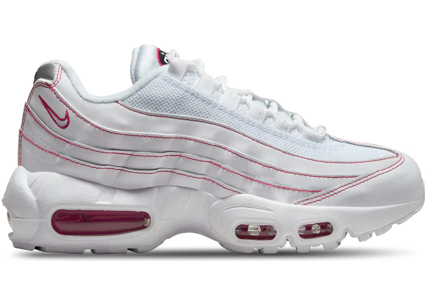 Детские кроссовки Lifestyle Nike Air Max 95 Recraft, White/University Red/Wolf Grey/White