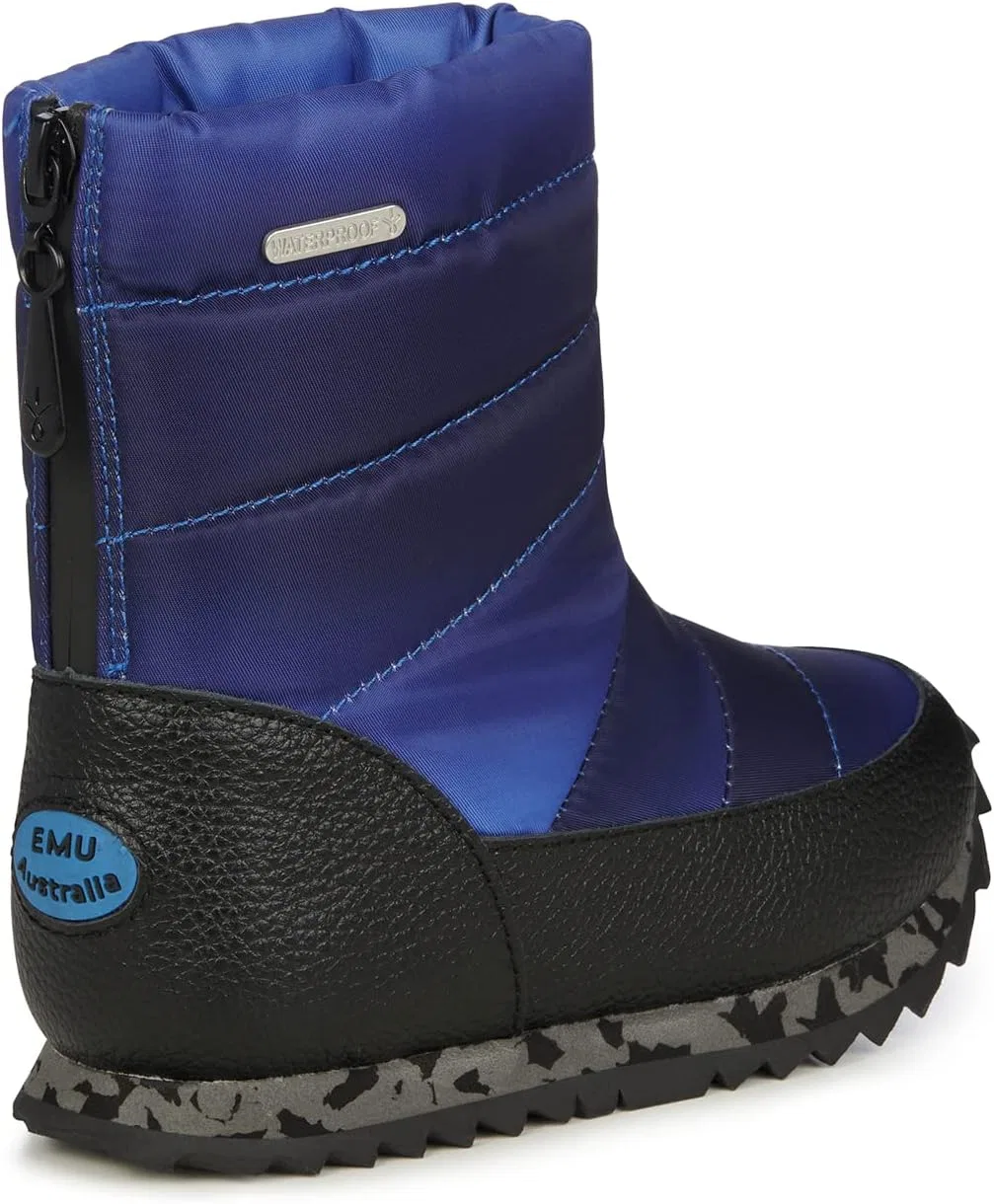 Детские сапоги для девочек из шерсти водонепроницаемые Tarlo Kids Wool Waterproof EMU, Midnight — фото 4