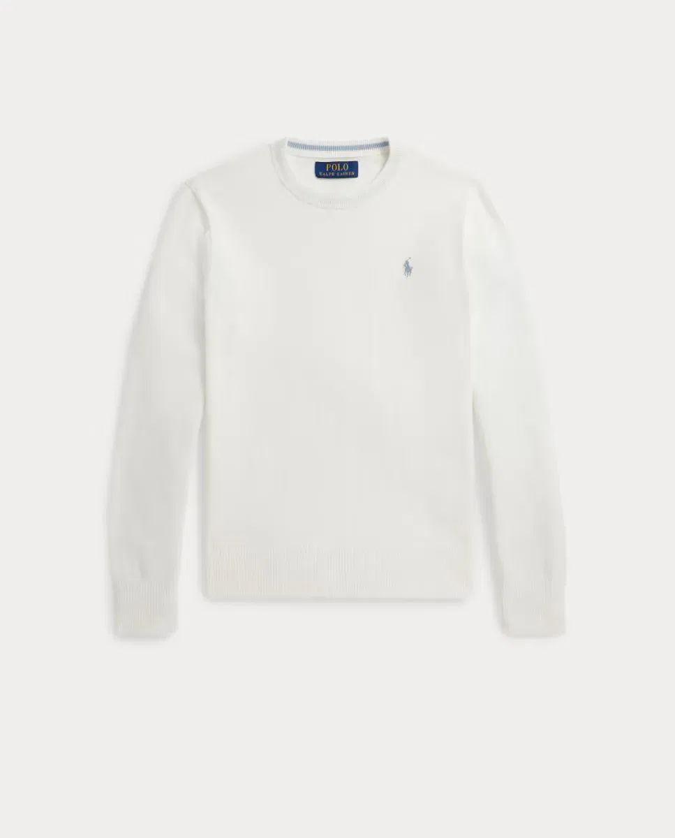 Детский джемпер для мальчиков из пима Polo Ralph Lauren, Blanco Roto