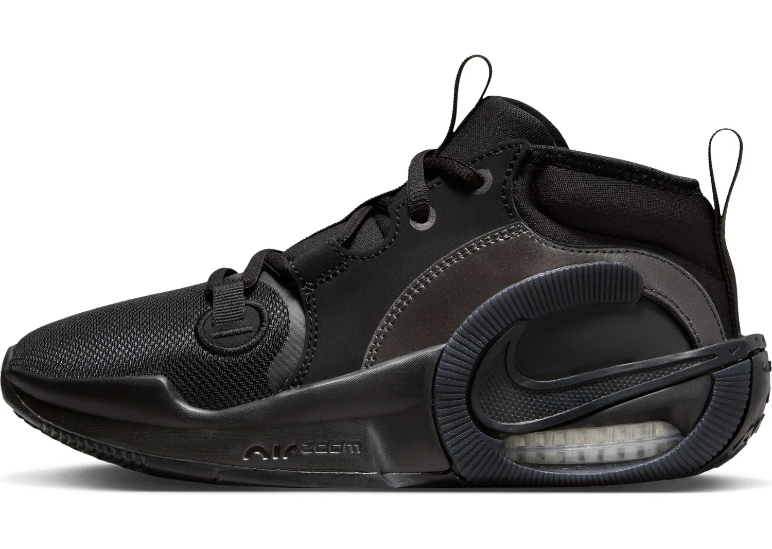 Детские кроссовки для мальчиков баскетбольные Air Zoom Crossover 2 NIKE, Black Anthracite Bright Crimson Tint