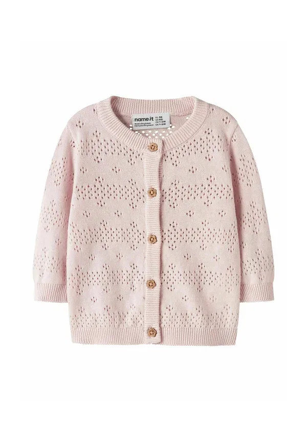 Кардиган хлопковый Knitted cardigan regular fit Name It, Lotus — фото 2
