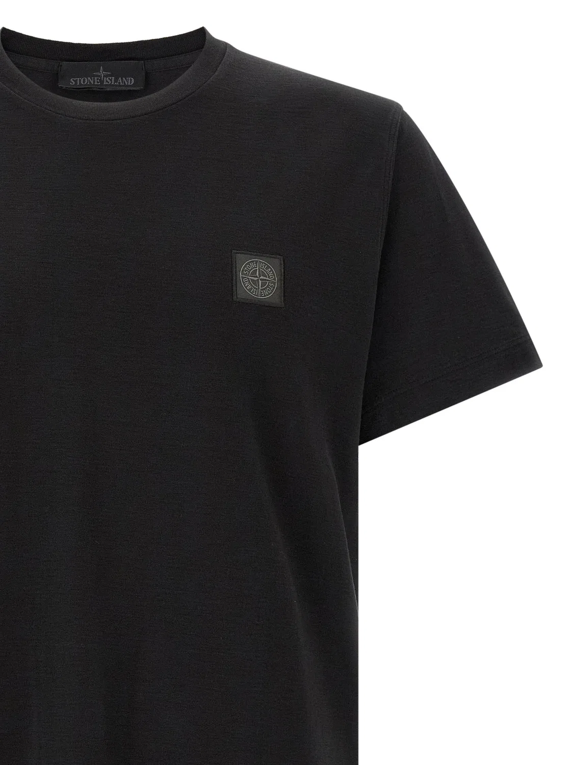 Футболка Бейдж Stone Island Ghost, черный — фото 3