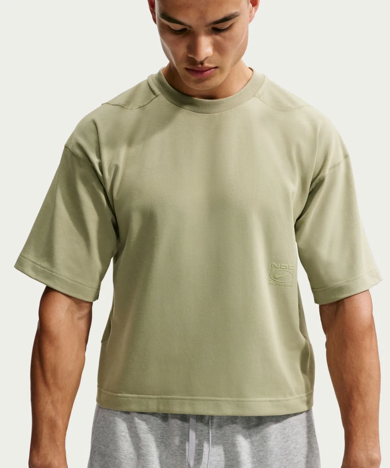 Мужская футболка с коротким рукавом, оверсайз, Nike DF NAC NIKE, Olive