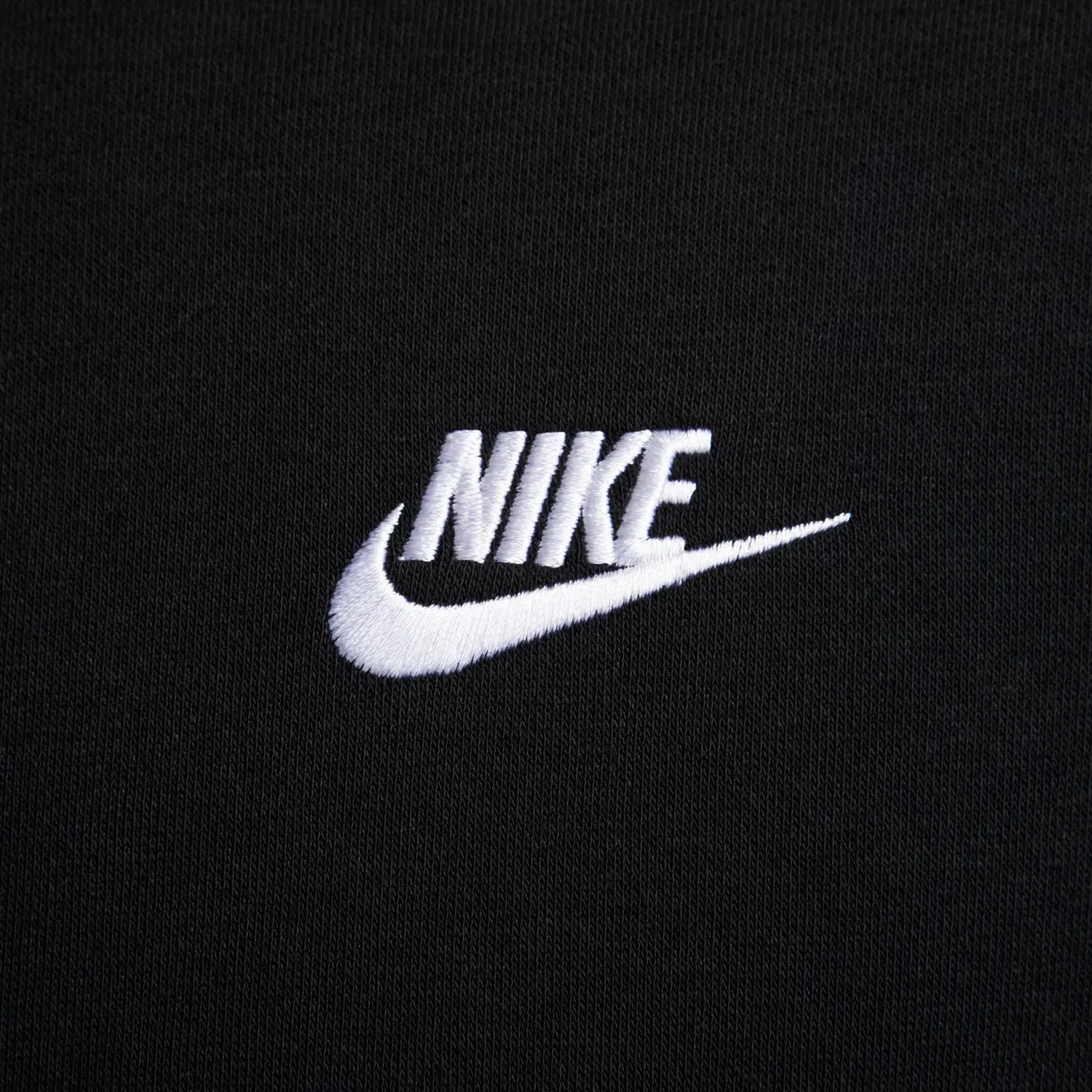 Свитшот из флиса с классическим кроем Nike, черный — фото 2