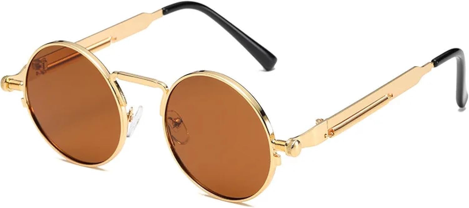 

Ретро-солнцезащитные очки в круглой оправе, модные женские очки, визуально стройнящие фигуру, стильные уличные фото, мужские солнцезащитные очки с защитой от УФ-излучения UV400 TVTBBVV, A5