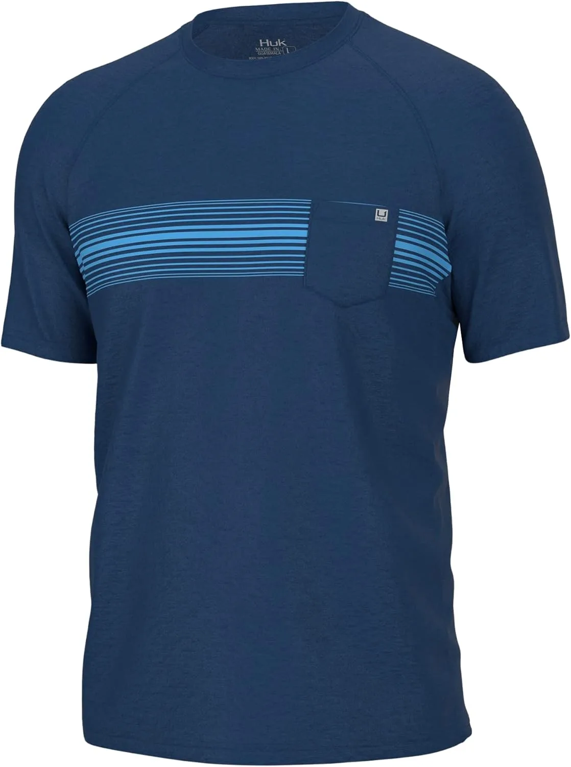 

HUK мужская футболка Waypoint с коротким рукавом и карманом