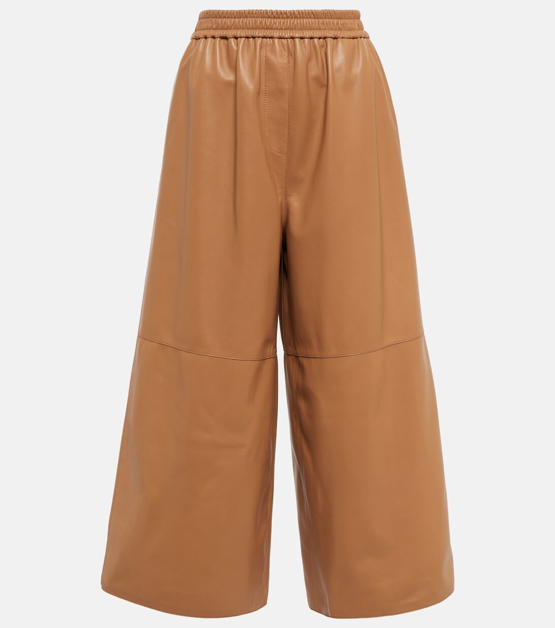 

Кожаные брюки-кюлоты LOEWE, бежевый
