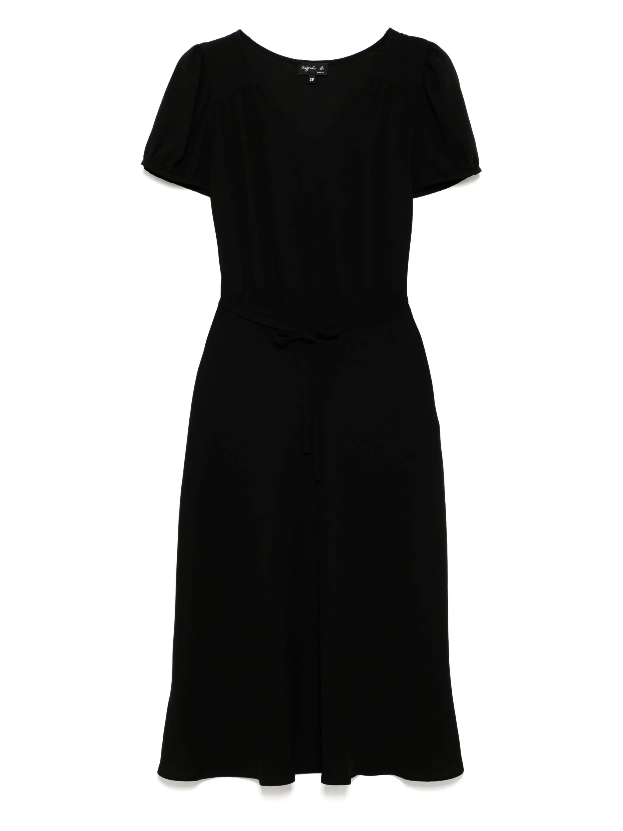 

Креповое платье Agnès B., черный
