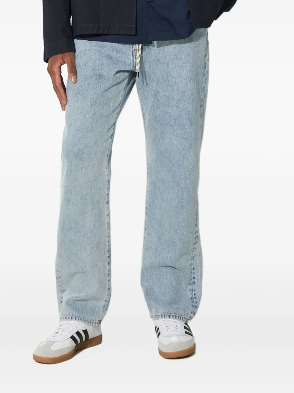 

Джинсы с вышитым логотипом Aries, синий