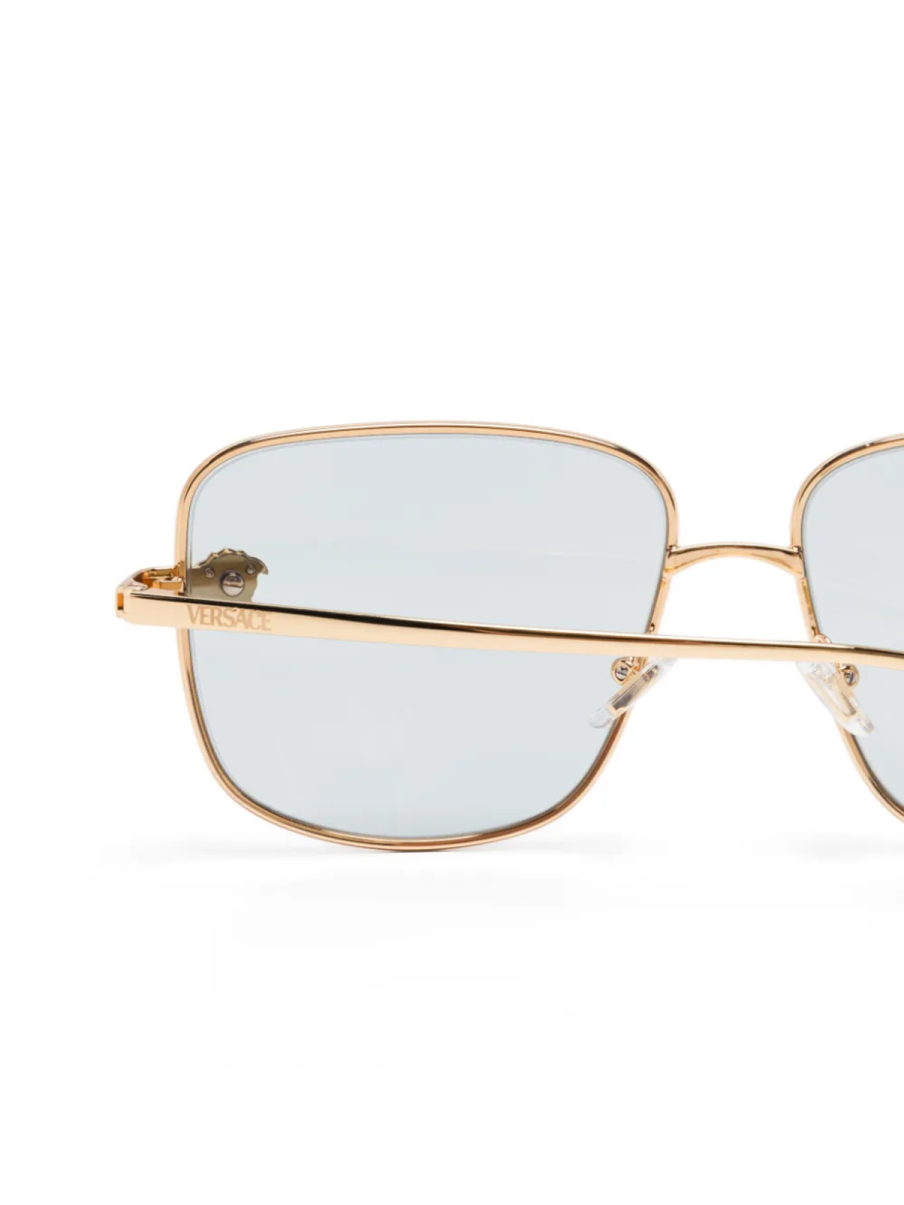 Солнцезащитные очки в квадратной оправе Versace Eyewear, золотой — фото 3