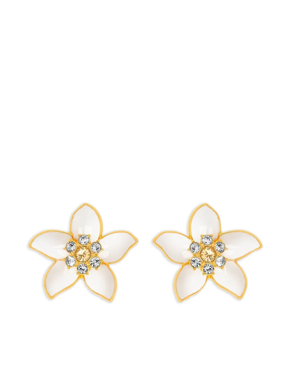 

Серьги с эмалью Oscar de la Renta, нейтральный