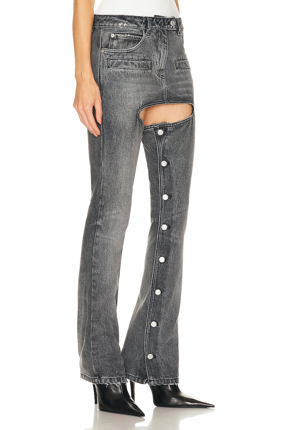 

Джинсы женские Courreges, цвет Stonewashed Grey