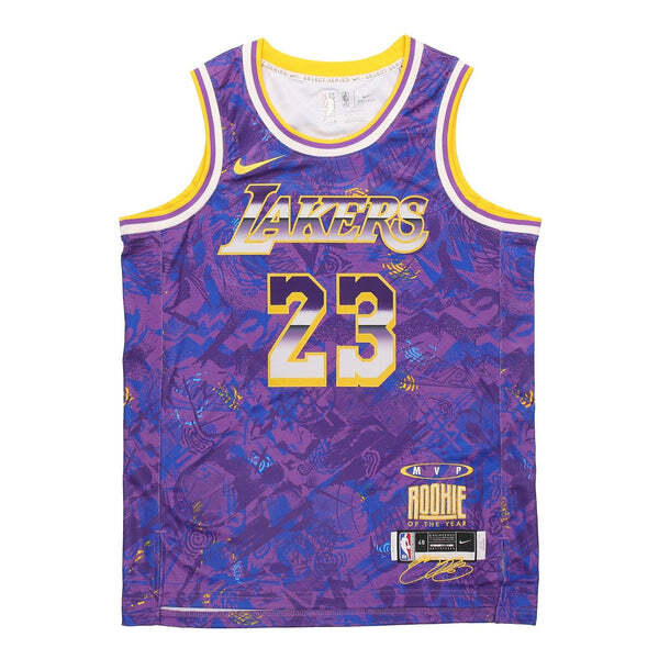 

Майка Nike NBA Retro Basketball Vest SW Fan Edition LeBron James 23 Purple, фиолетовый