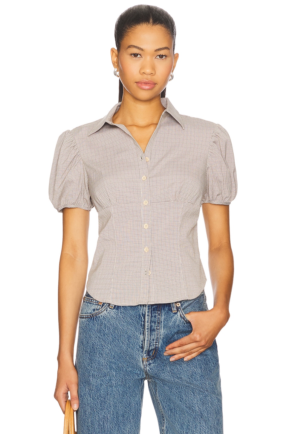 

Блузка "Mon cheri" Lioness, beige gingham