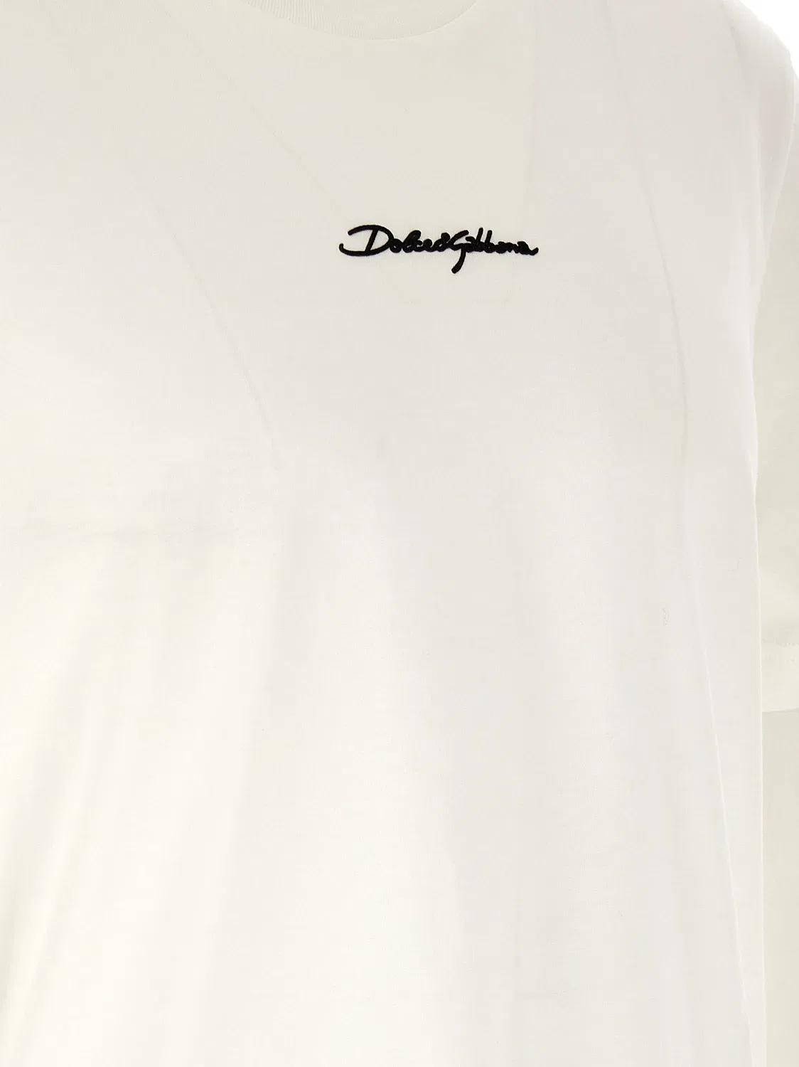 Футболка с нашивкой-логотипом DOLCE & GABBANA, белый — фото 4