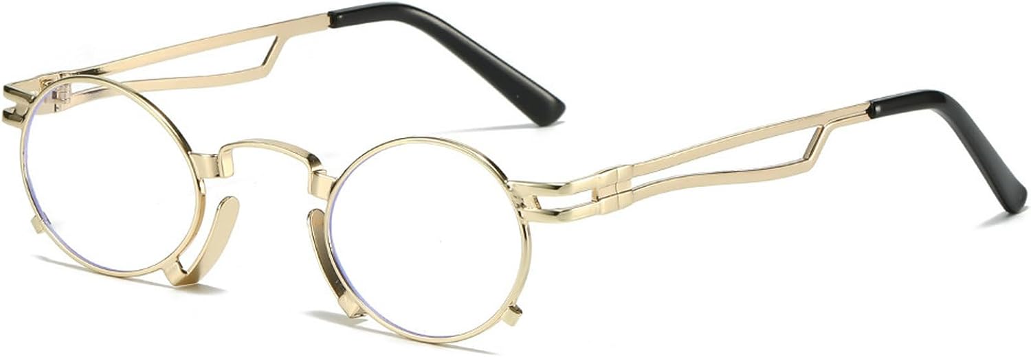 

Ретро маленькие овальные солнцезащитные очки для женщин, модные, с уникальной металлической оправой, круглые, с защитой от УФ-излучения UV400, для мужчин, в стиле панк, красные и желтые mincl, C4