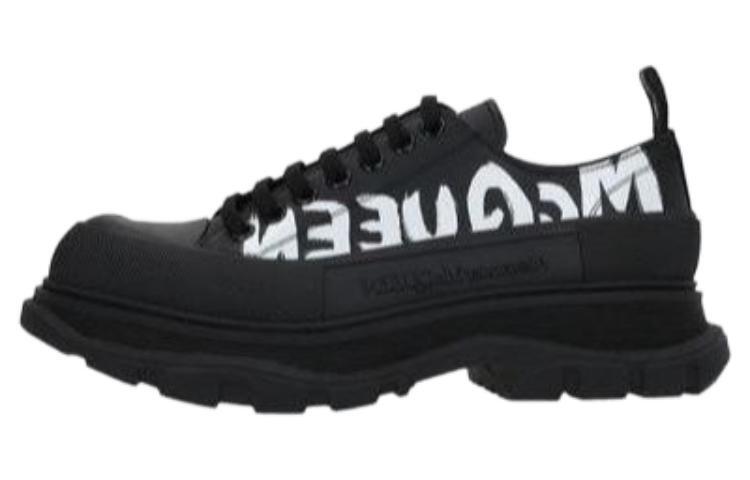

Ботинки Alexander McQueen Tread Slick Low Lace Up Graffiti Black Black White